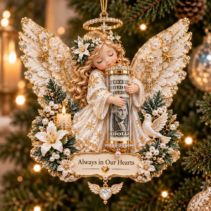 3D Angel Christmas Cash Gift Ornament – 6 Keepsake Designs