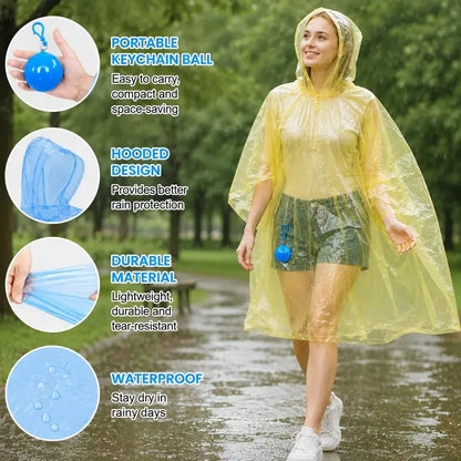 ⚪☔ Pocket Rain Ball – Ultra-Compact Disposable Emergency Poncho for Travel & Everyday Carry