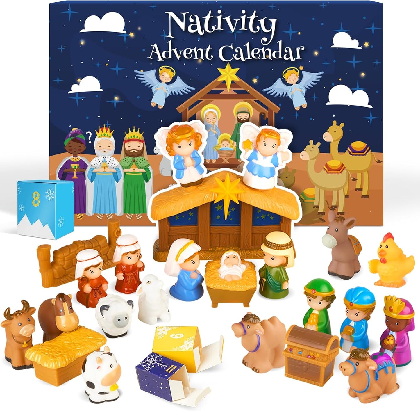 🎄🏆Christmas Hot Sale 50% Off - 2026 Nativity Advent Calendar (25pcs) 💯NONTOXIC & ODORLESS