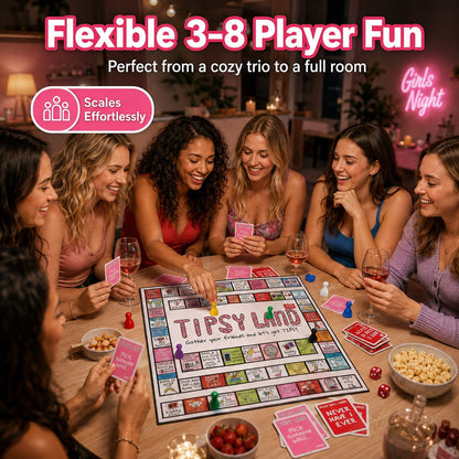 🎉🔥Tipsy Land Adult Drinking Board Game
