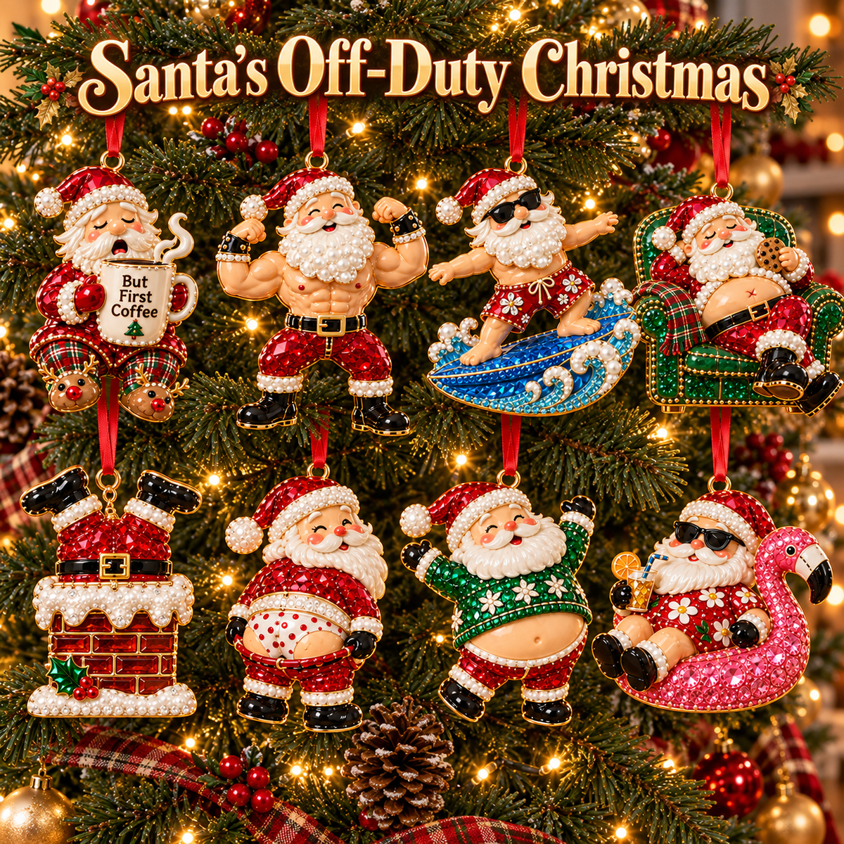 2026 Santa’s Off-Duty Christmas Ornaments – 8 Sparkling Designs to Make Spirits Bright