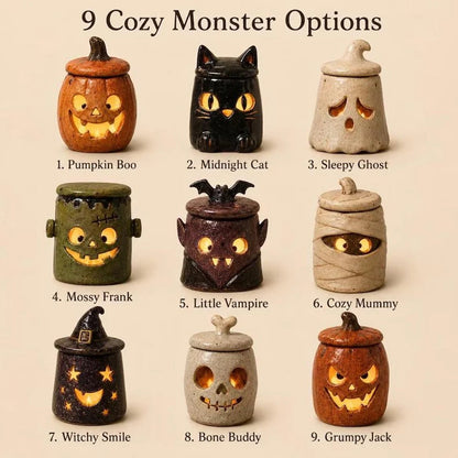 👹 THE GUARDIAN OF THE GLOW: HANDCRAFTED ARTISAN MONSTER TEA LIGHT HOLDERS 👹