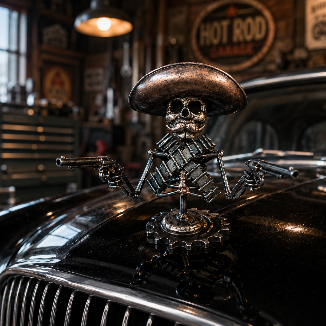 Chrome Angry Duck Hood Ornament – Car & Desk Decor