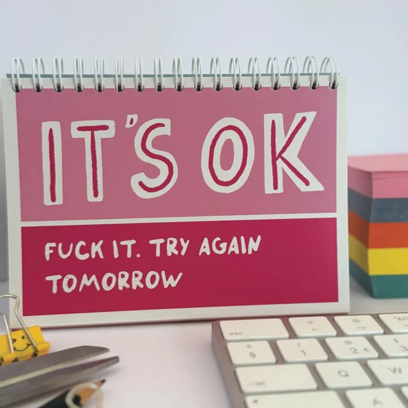 Sweary Affirmation Desk Flip Chart – 52 Weeks of Positive F*cking Vibes