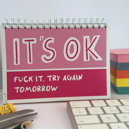 Sweary Affirmation Desk Flip Chart – 52 Weeks of Positive F*cking Vibes