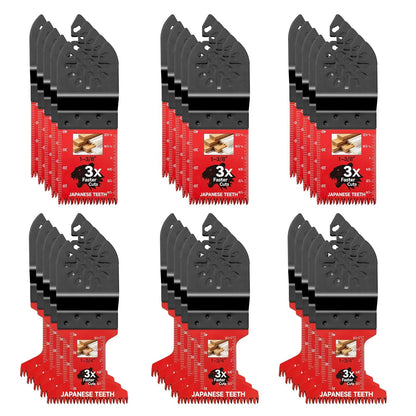 🪚 Japanese-Tooth Oscillating Multi-Tool Blades – Faster, Cleaner Cuts for Wood & PVC