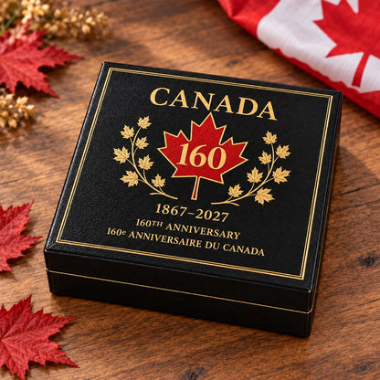 Canada 160th Anniversary Tribute Badge – 3.5 in Metal Enamel Pin