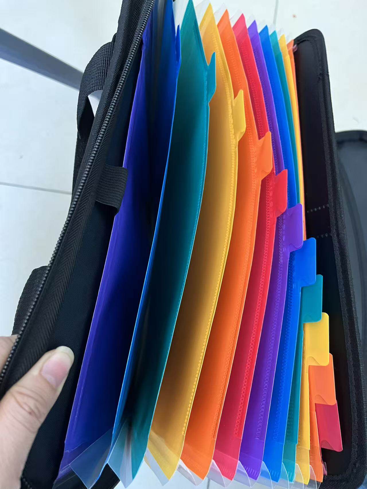 Fireproof File Folder with Handle, Large-Capacity A4 Document Bag, Test Paper Storage Bag and Data Paper Organizer, Office Stationery & Supplies