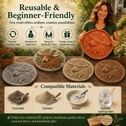 💥 LAST DAY 49% OFF - Reusable Animal-Themed Garden Art Mold – Bring Nature to Life in Your Garden (📦Buy 2 Free Shipping)