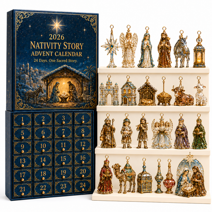 ✨⏰Limited Anniversary Edition 49% OFF｜2026 Advent Calendar: The Coming of Jesus, Religious Christmas Countdown Decor
