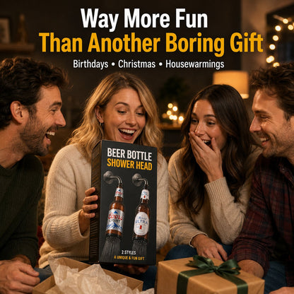 🍺 Beer Bottle Shower Head — 2 Fun Styles, One Hilarious Gift