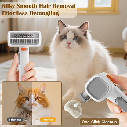 💥🏆2026 SALE - 2-IN-1 Pet Self-Detangling & Grooming Comb