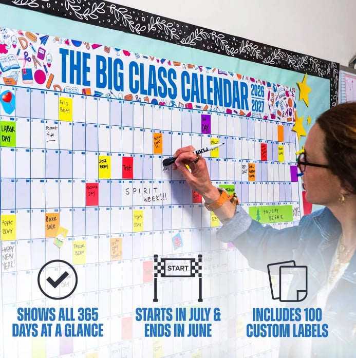 📚 Back-to-School Sale — 49% OFF Today! 💥📅 The Big Class Calendar - Academic Year 2026-2027