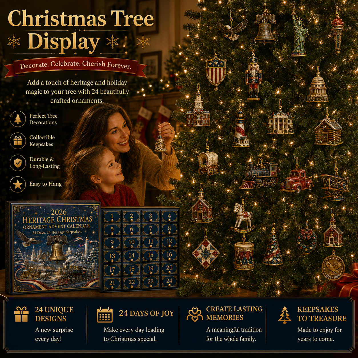 ✨America 250th Anniversary Heritage Christmas Advent Calendar