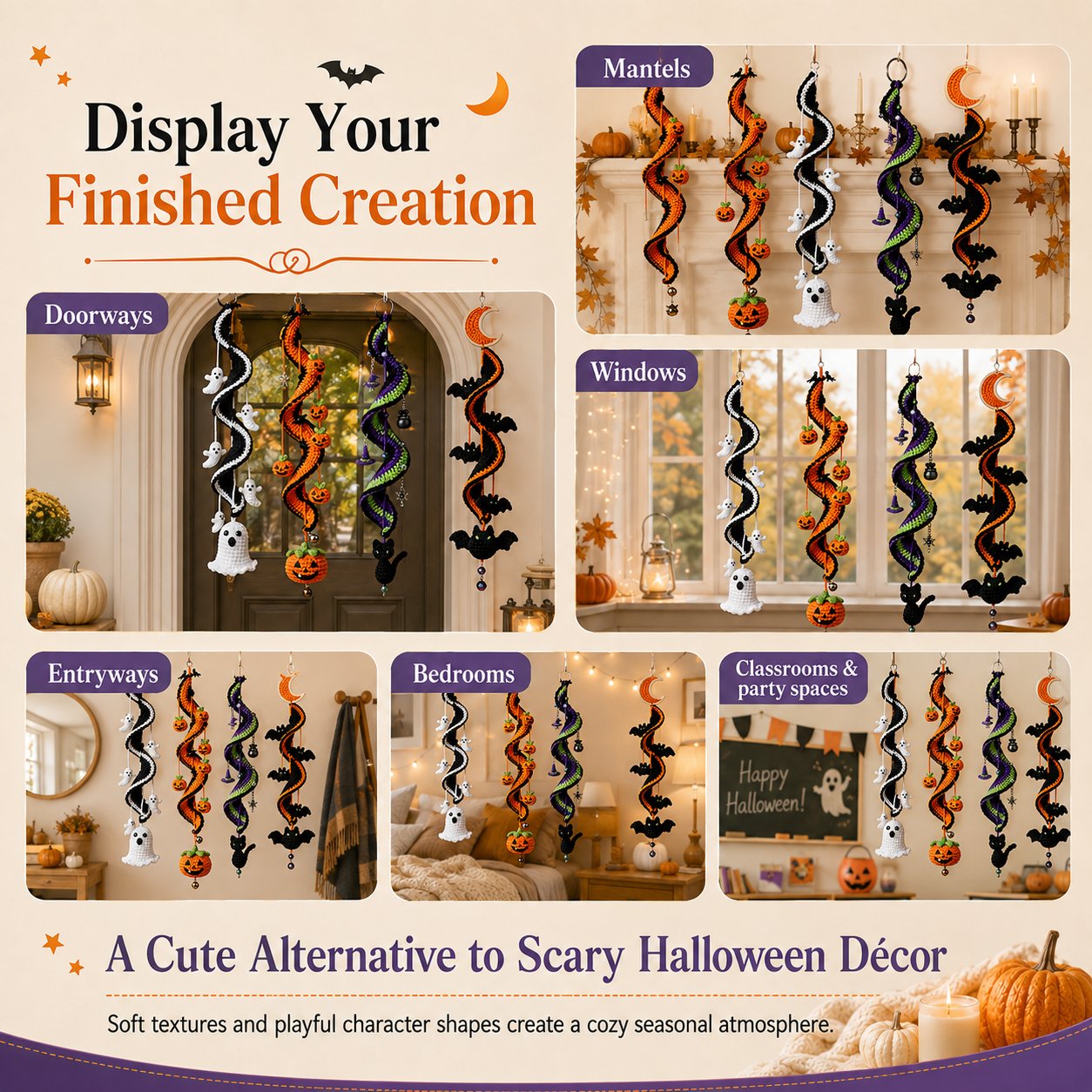 🔥Last Day 50% OFF - 🎃 Enchanted Halloween Crochet Spiral DIY Kit - Buy 2 Get Free Shipping