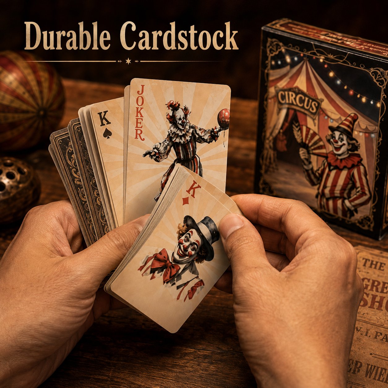 🃏 Circus Clown Joker Playing Cards🎪