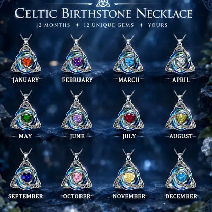 🔥LAST DAY 49% OFF🔥Birthstone Celtic Knot Necklace for Women