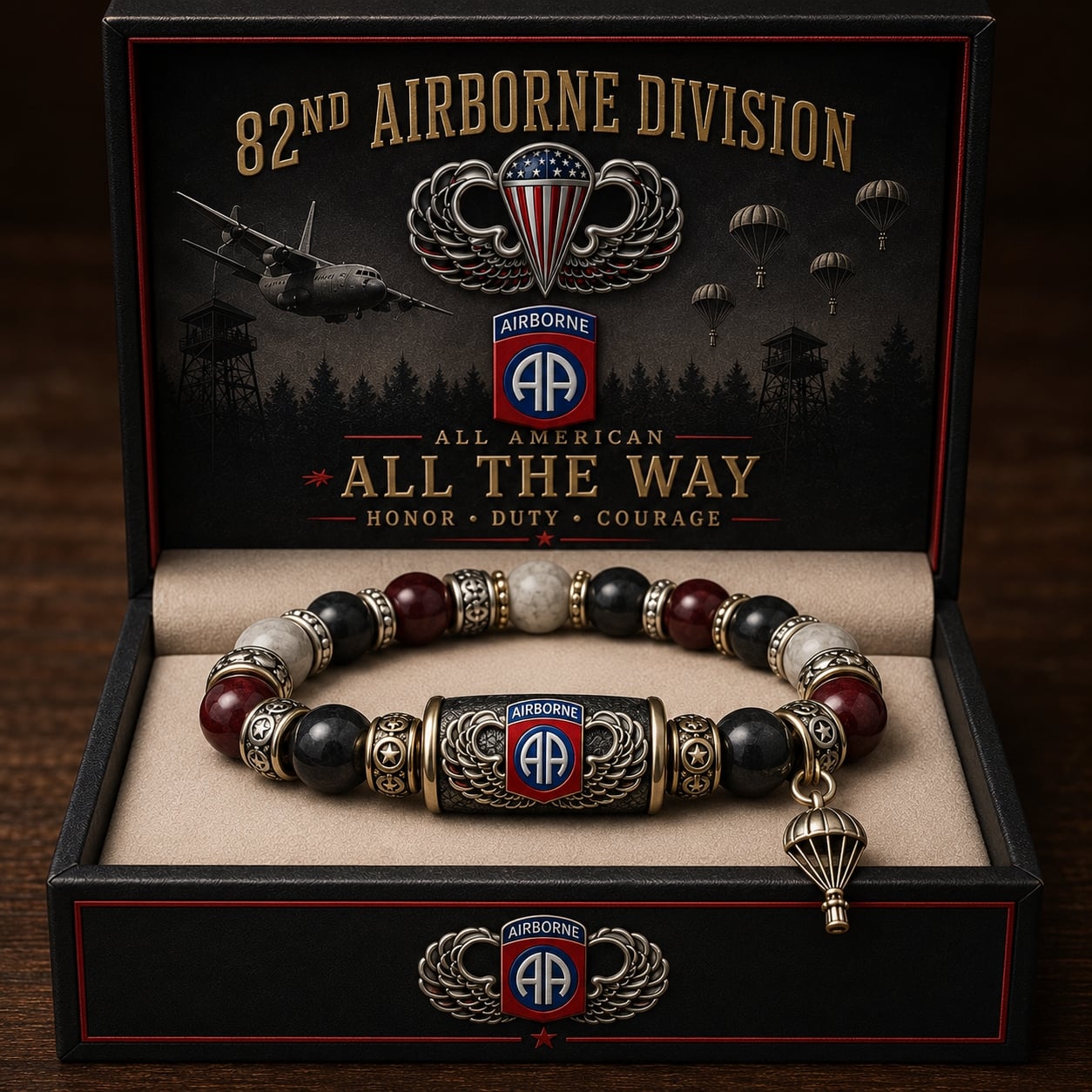 🪂U.S. Army 82nd Airborne Division Tribute Bracelet