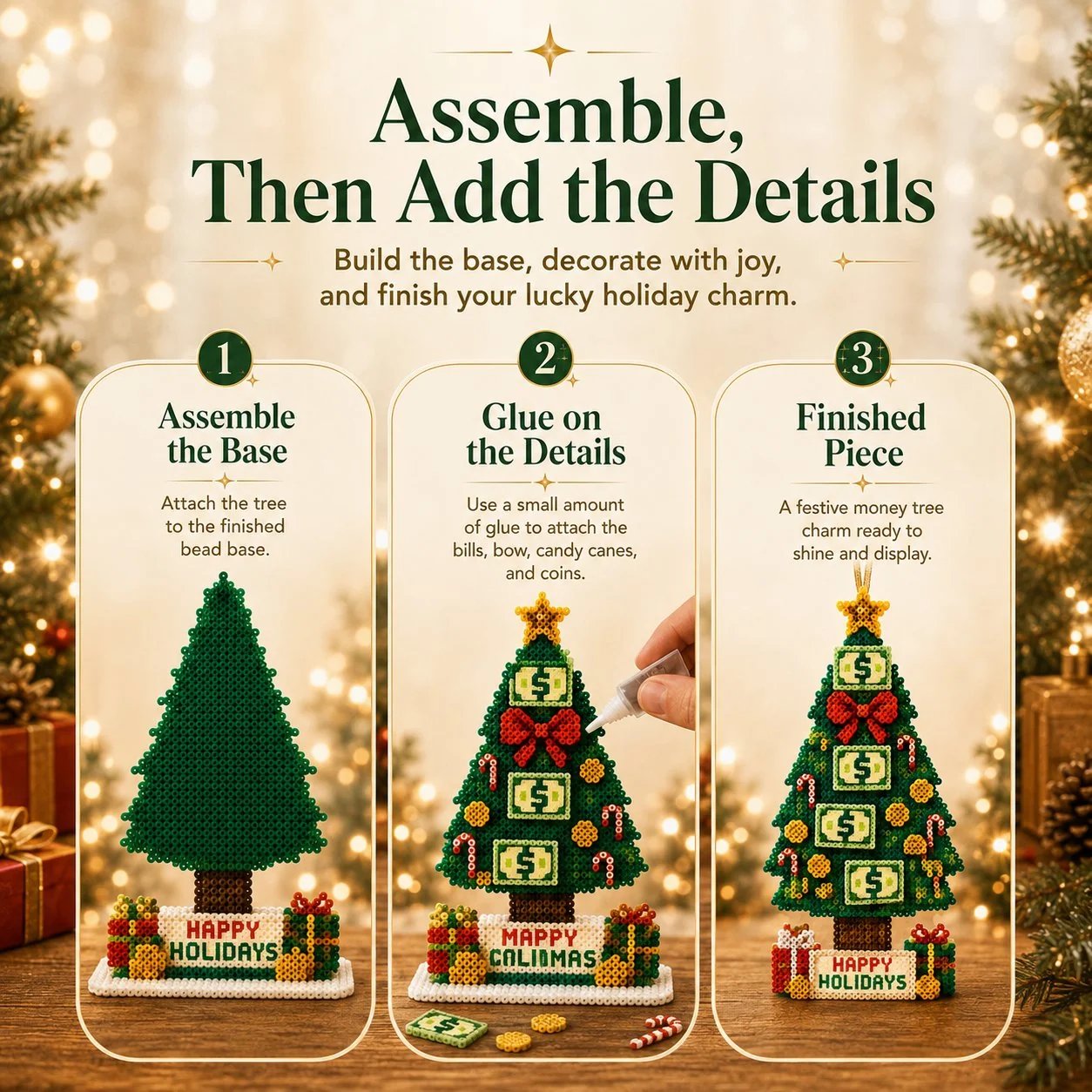 Beginner-Friendly DIY Lucky Money Tree Bead Craft Kit