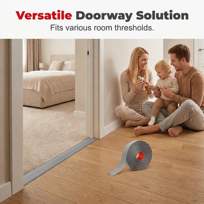 ✨ Self-Adhesive Floor Transition Strip – Flexible PVC, Peel-and-Stick, Smooth Finish 🚪