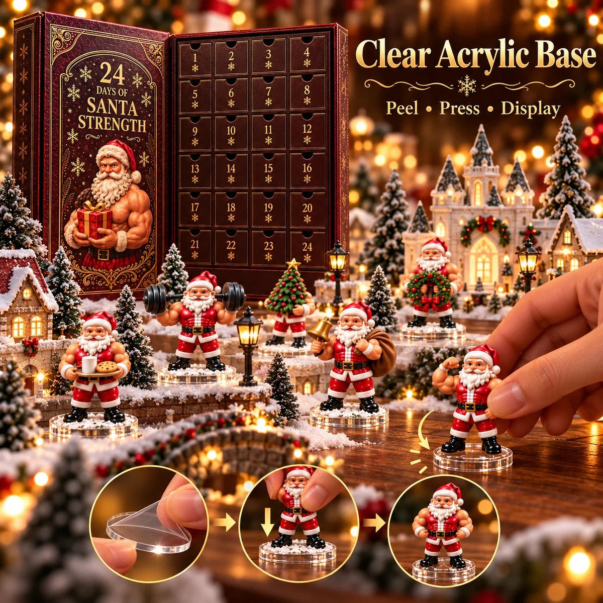 💪🎅 Santa Strength 24-Day Countdown Advent Calendar 2026