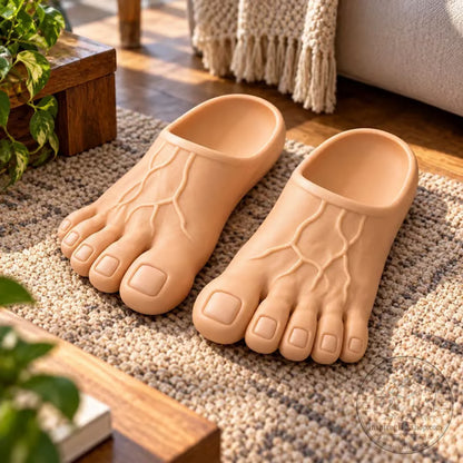 ⏳ Last Day 49% OFF – 👣 BigFoot™ Giant Feet Funny Slippers | Oversized 3D Novelty Slides for Home, Parties & Gag Gifts 😂