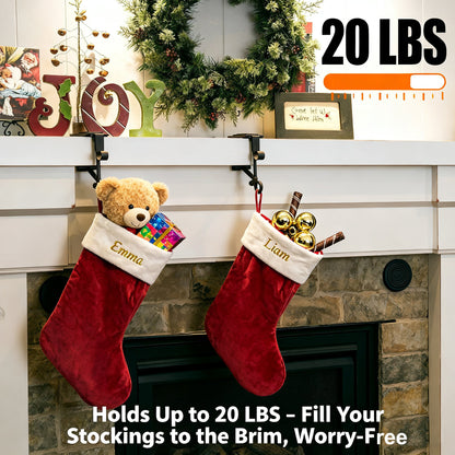 🎅Fireplace Stocking and Garland Hanger