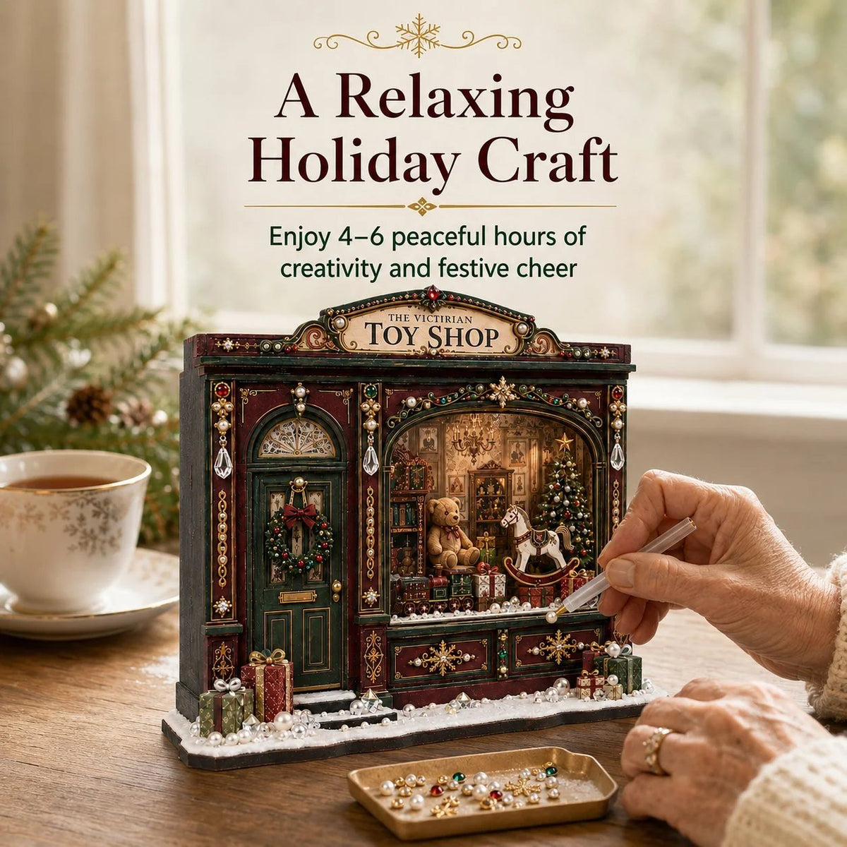 Victorian Toy Shop DIY Craft Kit – Christmas Miniature Decor