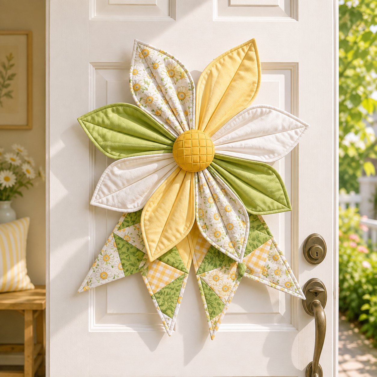 🌸 Beginner-Friendly Oversized Garden Blossom Quilted Bow Sewing Kit | Complete Kit with All Tools & Step-by-Step Guide Included 💕