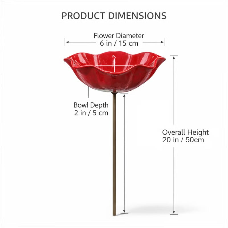 🌸 Everlasting Garden Blooms - Handmade  Metal Flower Garden Stake🐦