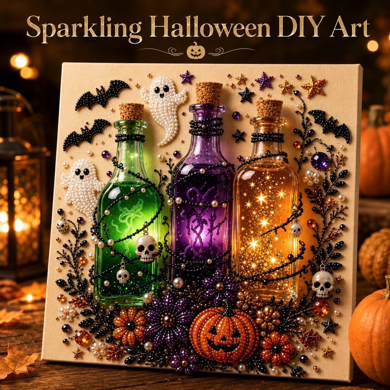 Halloween Pearl Diamond Art DIY Kit—Buy 2 Free Shipping