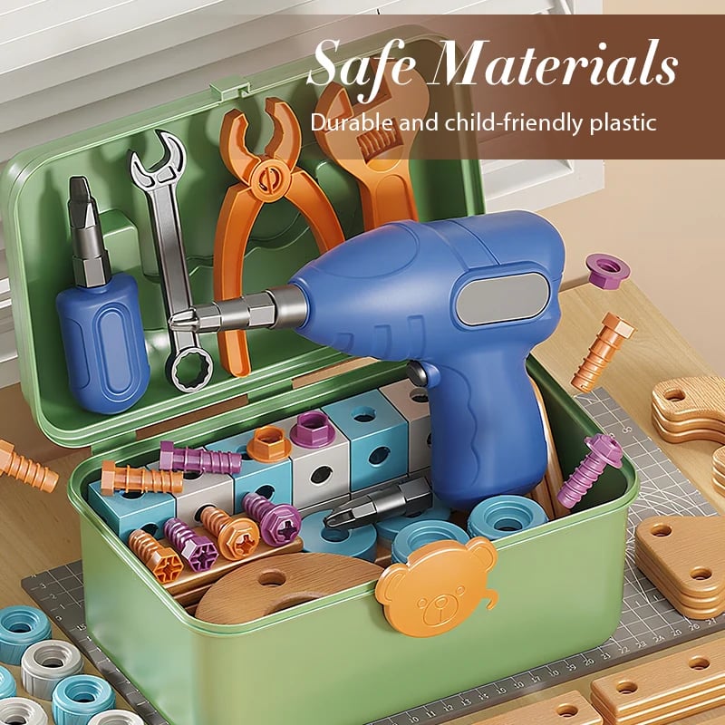 Children's Educational DIY Toy Tool Kit-Build More. Learn More. Play Creatively