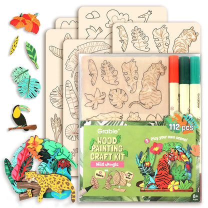 🎨Wood Painting Art Craft Kit - ✨Complete Handcraft Set with Crafting Tools(📦Buy 2 Free Shipping)