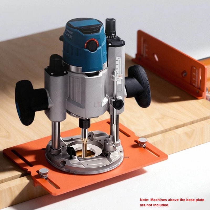 💥🏆Cutting Machine Base Plate with Dual Scale -  For Woodworking Bench Grooving Trimming