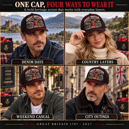 🔥LAST DAY 49% OFF - 👑🇬🇧 Great Britain 320th Anniversary Heritage Cap | 100% Cotton • Detailed Embroidery