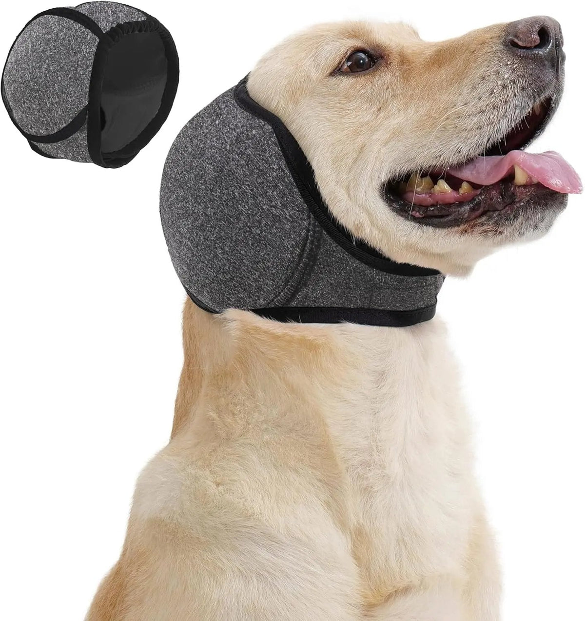 🐶 Dog Calming Ear Wrap – 49% OFF | 5 Colors, S–L