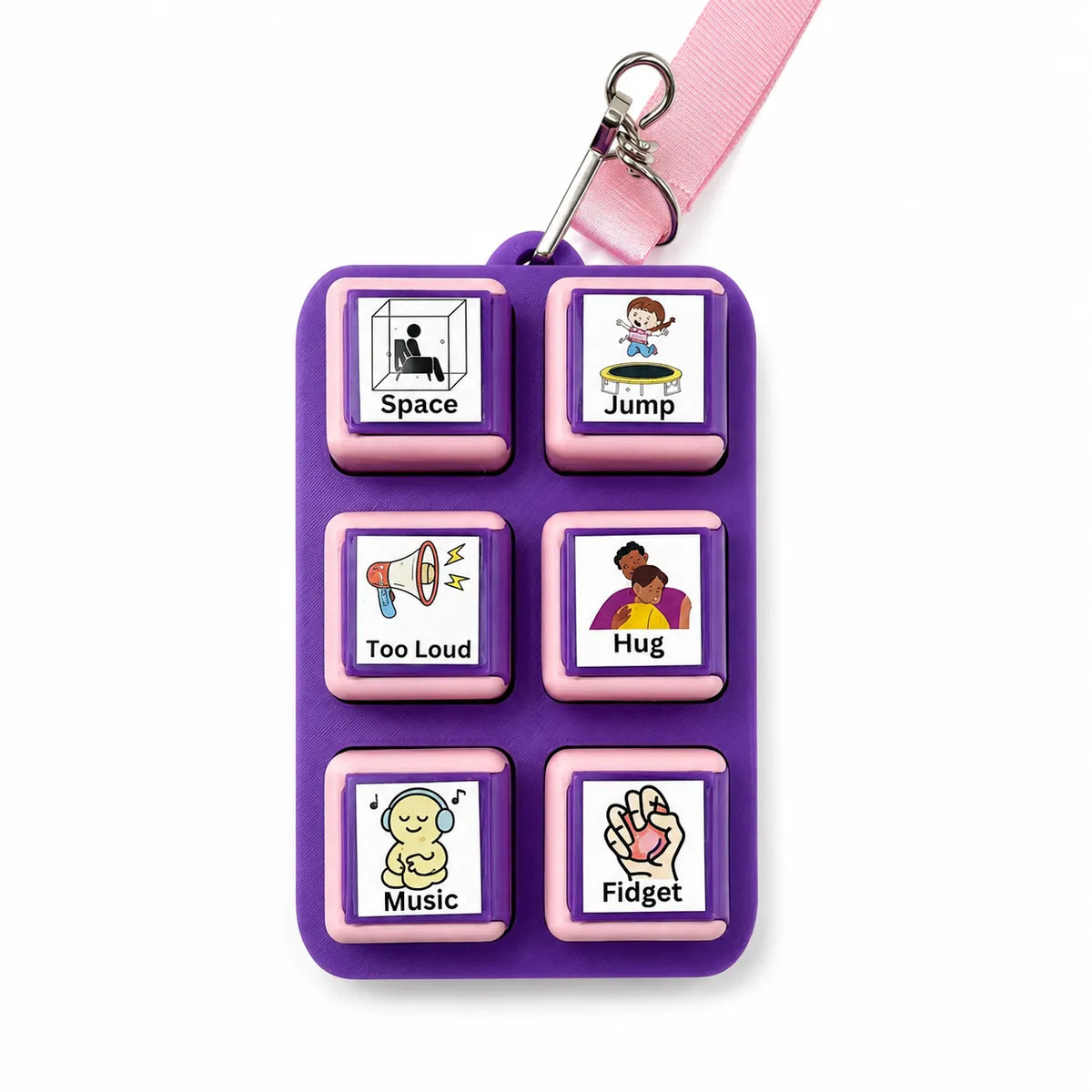 Communication Clicker | Interchangeable Assistive Tool for Special Education & Autism
