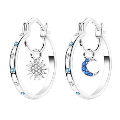 ⏰Celestial Double Layer Hoop Earrings
