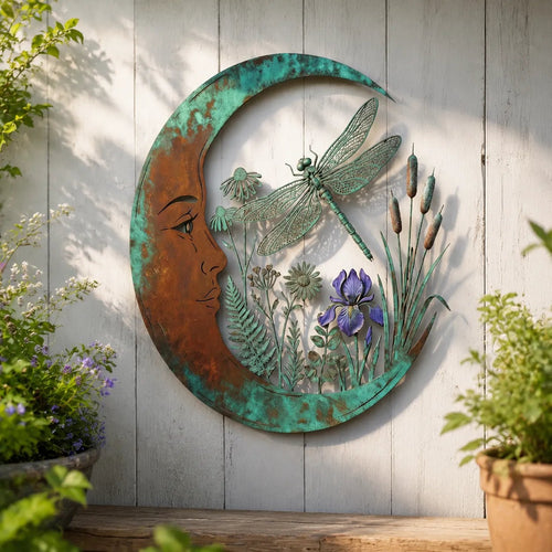 🌜Dragonfly Moon Wall Decor