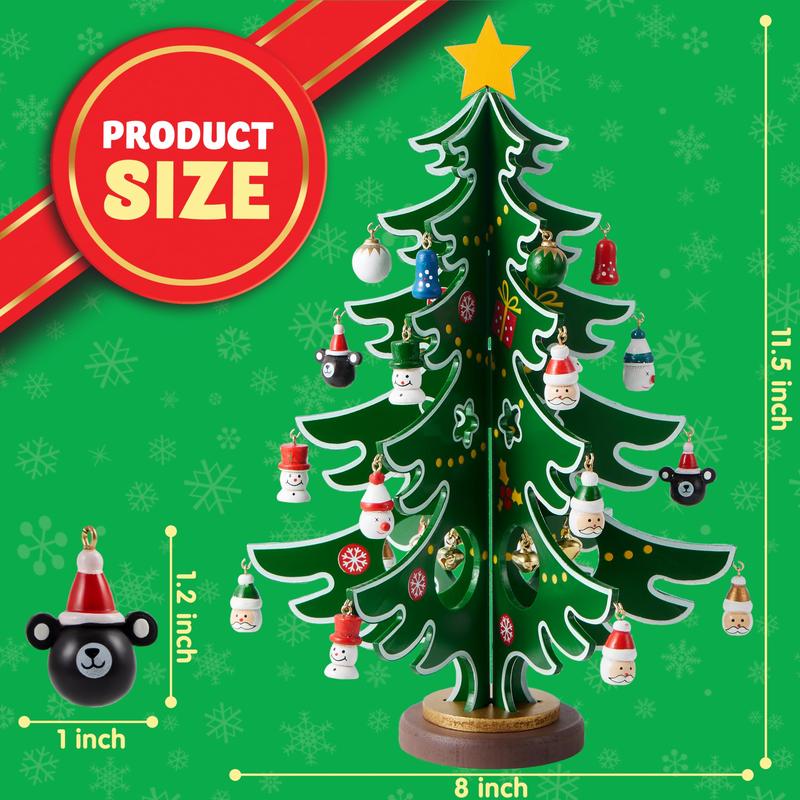 ⏳ Last Day 49% OFF – 🎄24-Day Christmas Tree Advent Calendar | 24 Unique Hanging Ornaments for Daily Surprises, Tree Decorating & Holiday Countdown Fun ✨