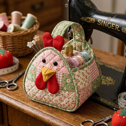 Farmhouse Chicken Basket Quilting Template Set