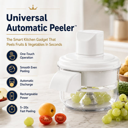 🔥LAST DAY 50% OFF - Universal Automatic Peeler | Hands-Free Fruit & Vegetable Peeling In Seconds