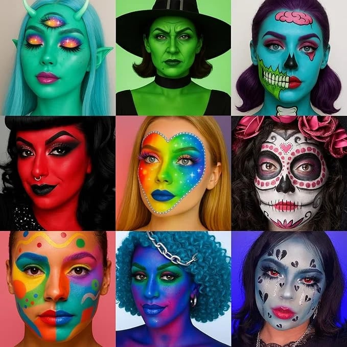 🔥HOT SALE🔥🎃Halloween Early Sale🎨 20-Color Face & Body Oil Paint Palette
