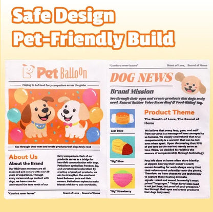 🎉🔥3-Pack Bundle🔥Crinkle Newspaper Dog Toy for Boredom Relief, Interactive Chew Toy for Dogs