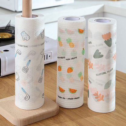 🔥 50PCS Reusable Cleaning Rag Roll – Wash, Reuse & Clean More for Less 🌿