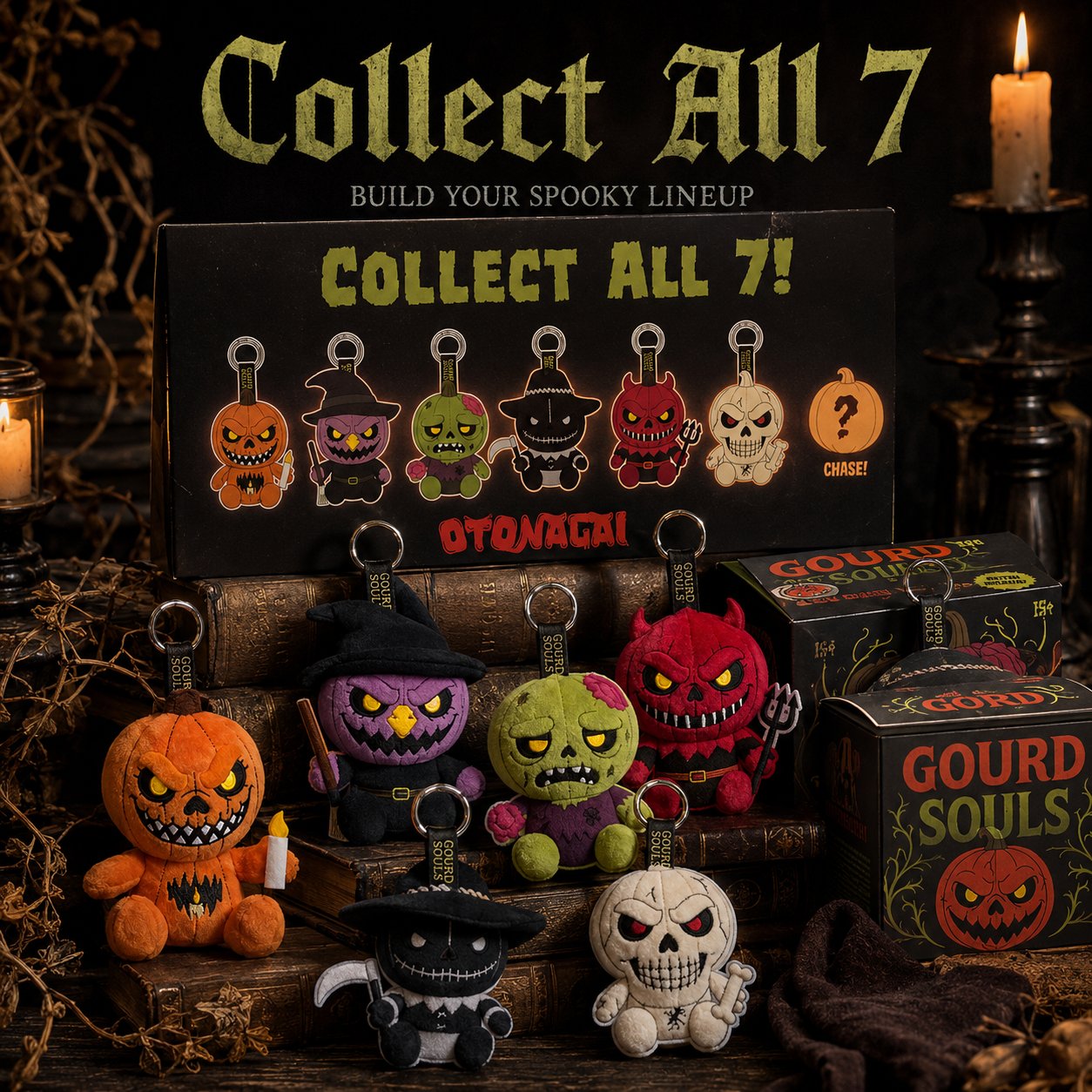 Halloween Plush Blind Box: Portable Spooky‐Cute Fun for Daily Backpack & Keychain Collection