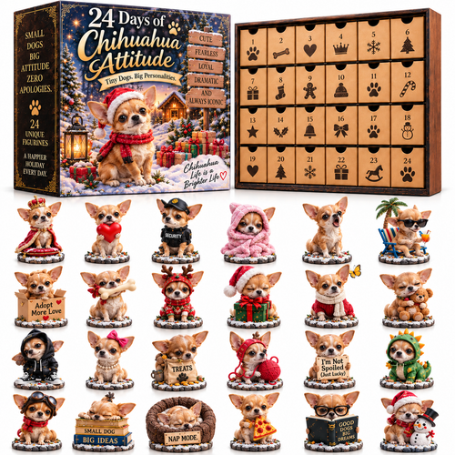 🐾 Small Dog, Big Attitude?! ❤️ 2026 Chihuahua Christmas Collection – 24 Days of Tiny Personalities & Big Love! 🎄