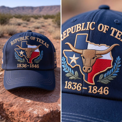 Republic of Texas Commemorative Embroidered Hat – Show Your Texas Pride