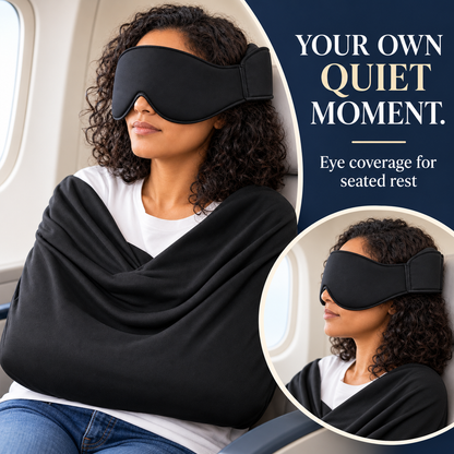 Wide travel eye coverage mask