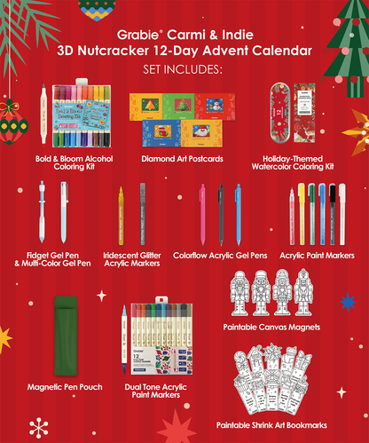 Grabie Carmi & Indie 3D Nutcracker 12-Day Advent Calendar